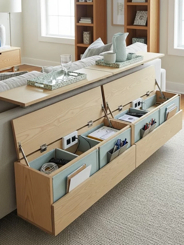 Living Room Storage Hacks Living Room Storage Hacks