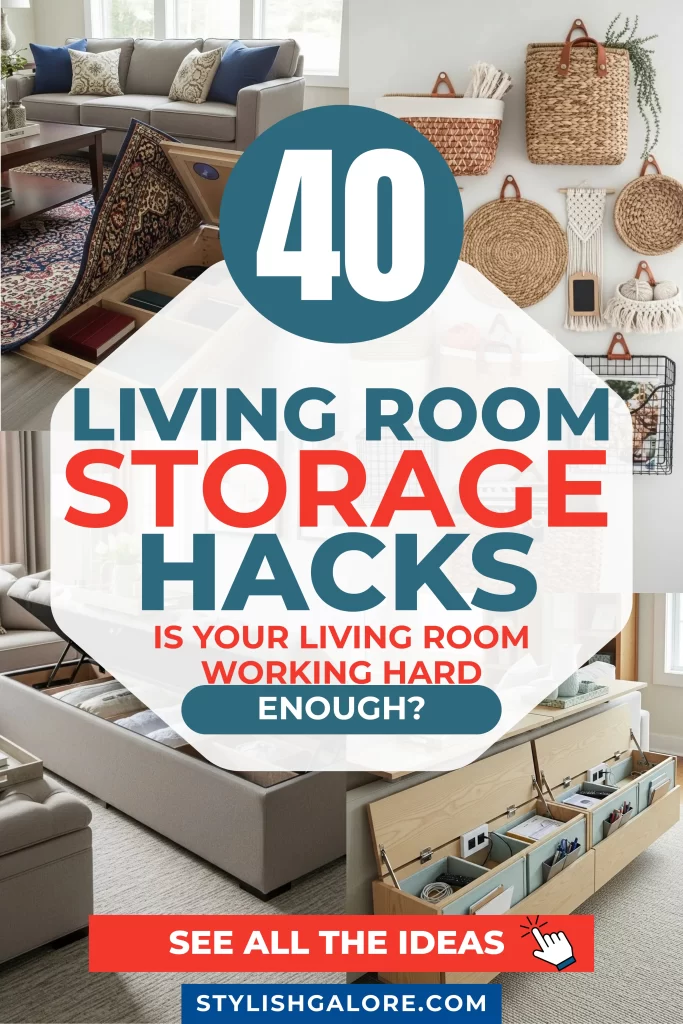 Living Room Storage Hacks Living Room Storage Hacks