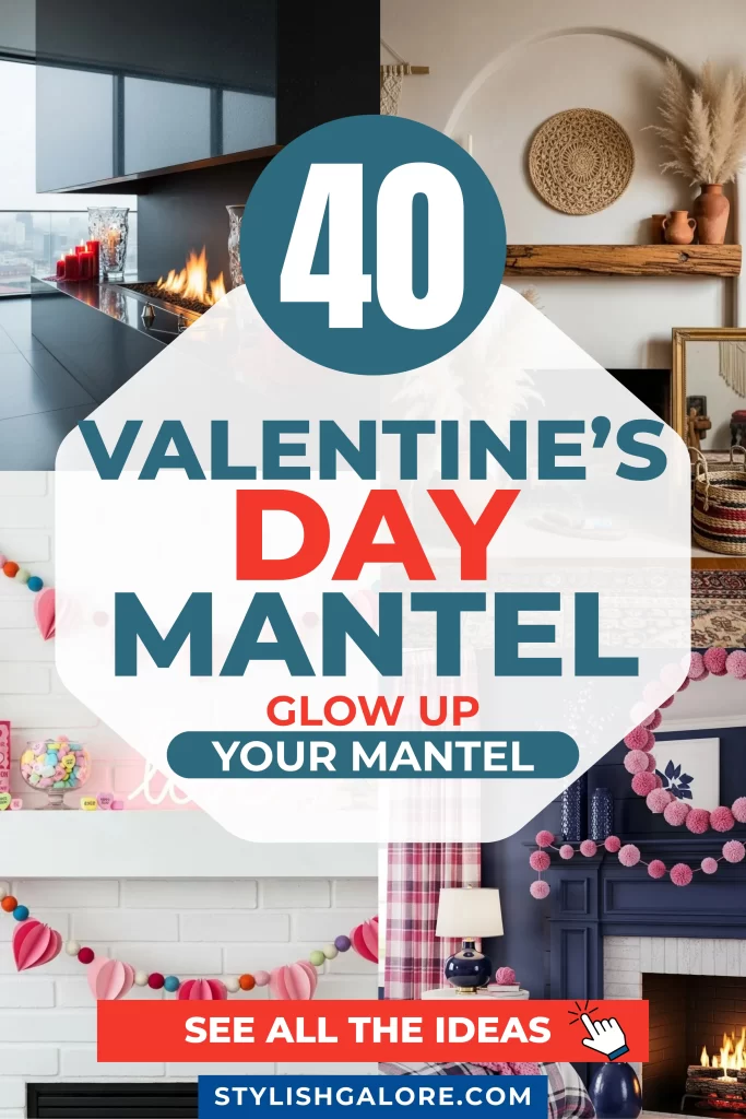 Valentine's Day Mantel