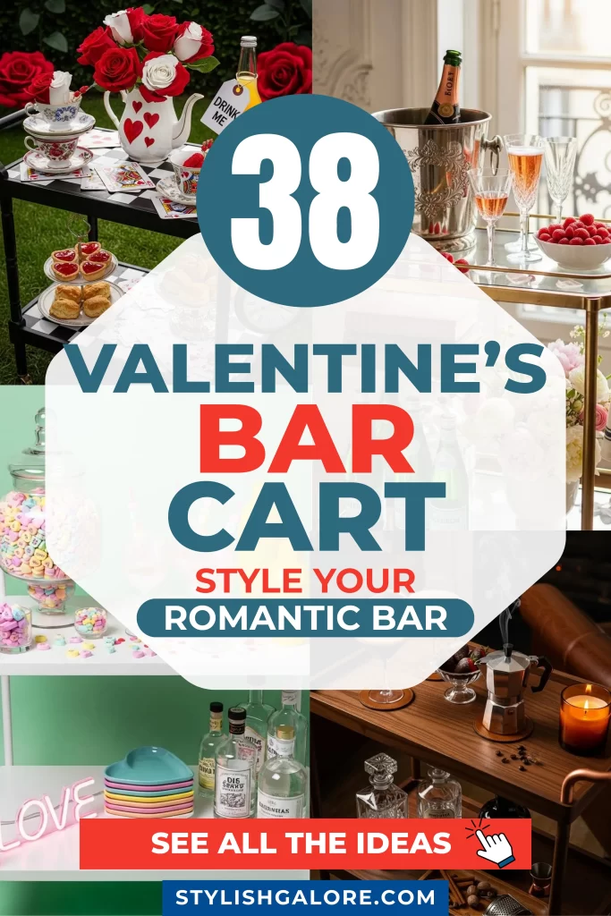 Valentine's Day Bar Cart