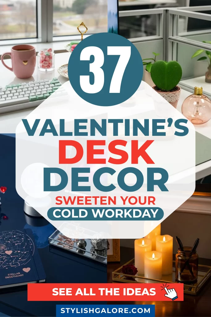 Valentine's Day Desk Decor Valentine's Day Desk Decor