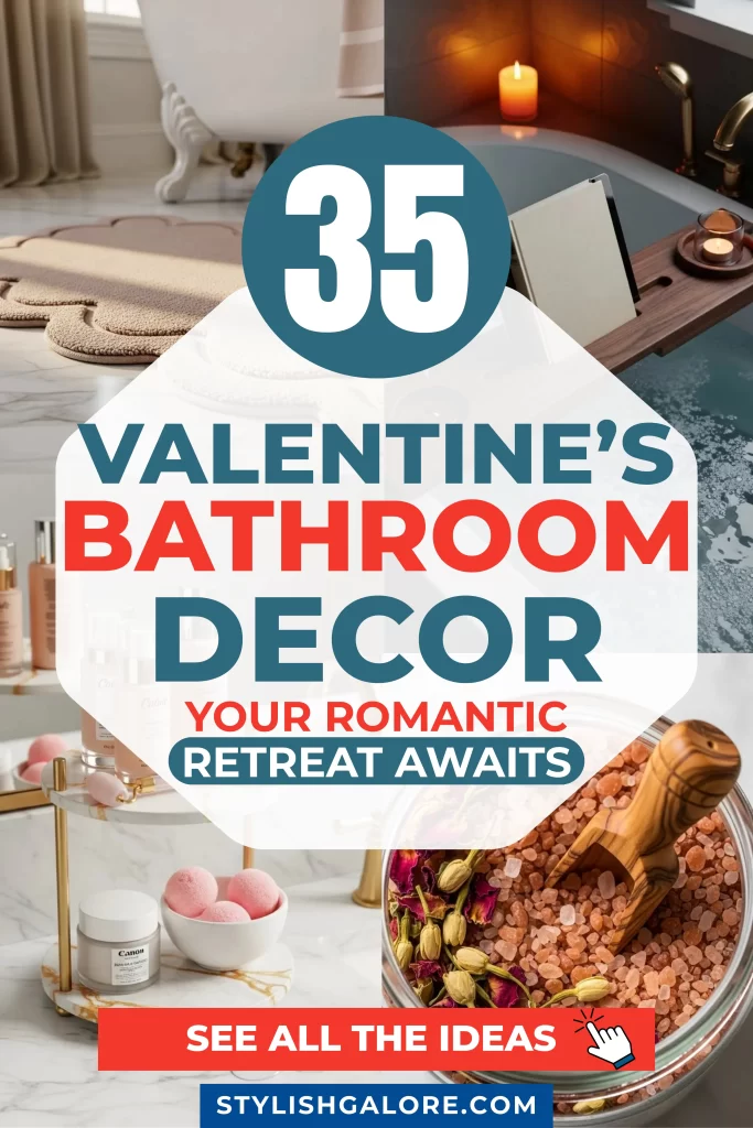 Valentine's Day Bathroom Decor