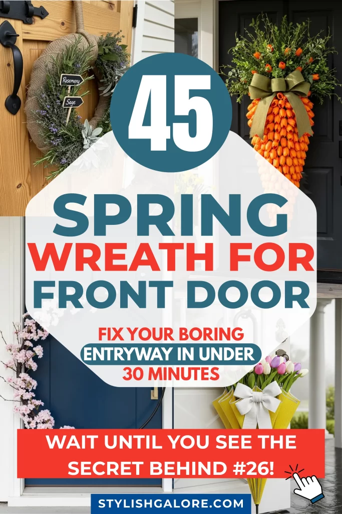 Spring Wreath for Front Door