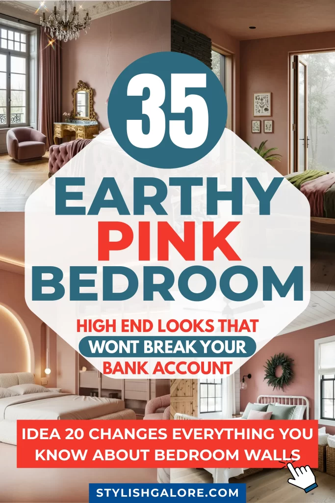 Earthy Pink Bedroom