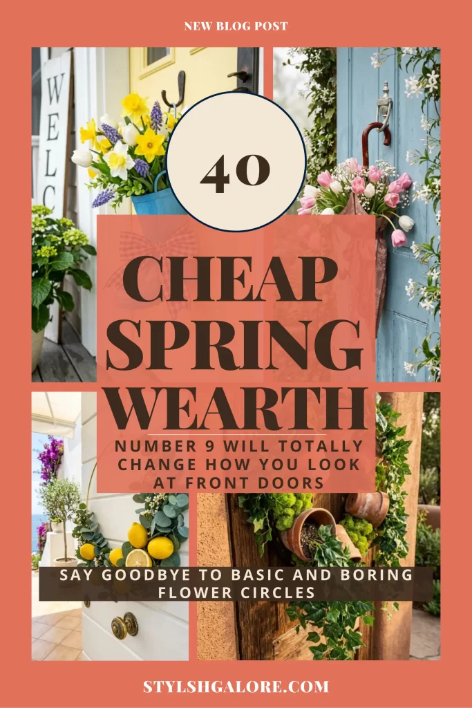 Spring wreath for front door