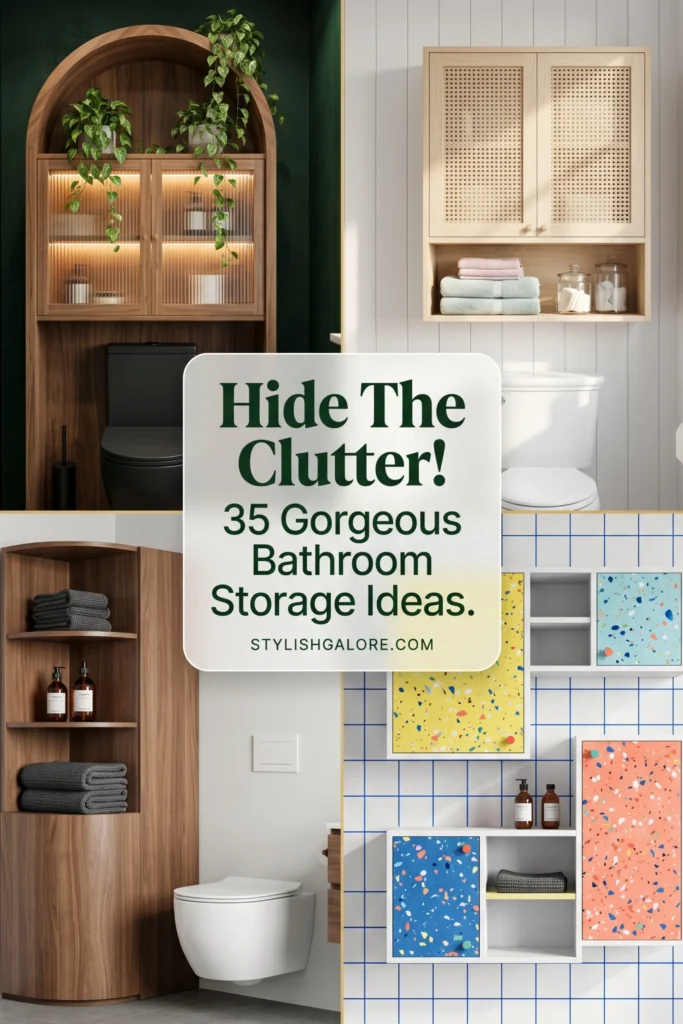over the toilet storage