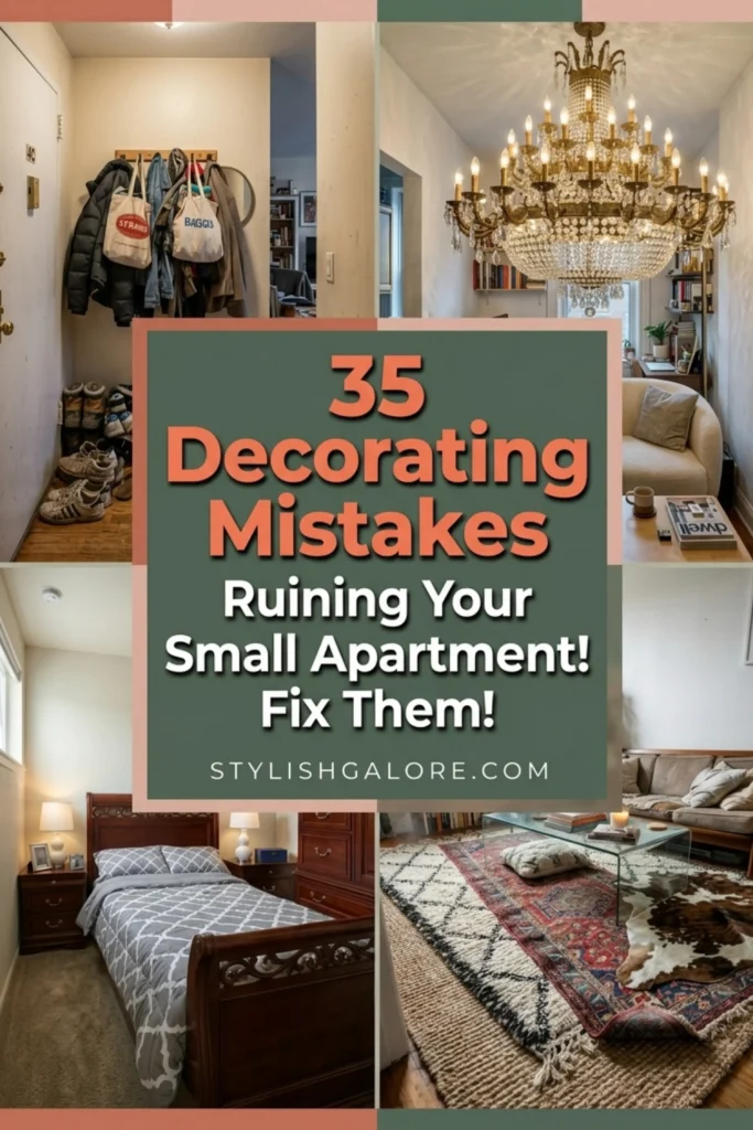 small apartment decorating mistakes