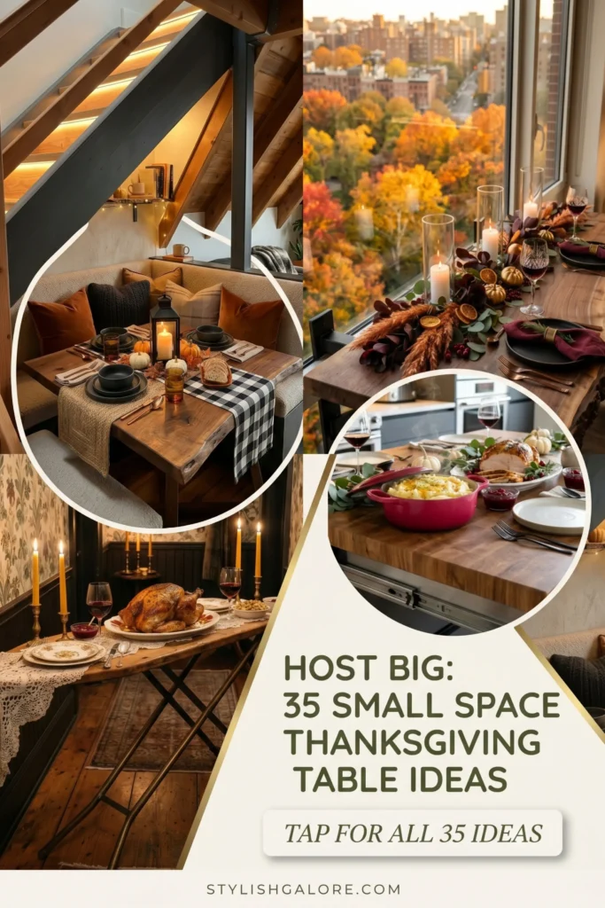 small space thanksgiving table