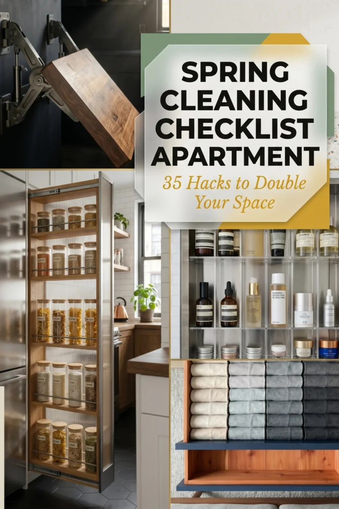 spring cleaning checklist apartment