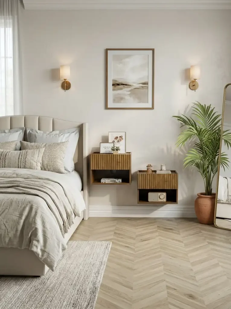 West Elm Midcentury Floating Nightstand: The Floor Space Illusion