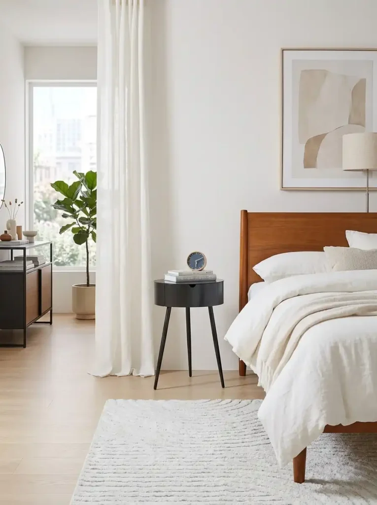 The "Inches to Spare" Gap Solved By The West Elm Mitzi Nightstand