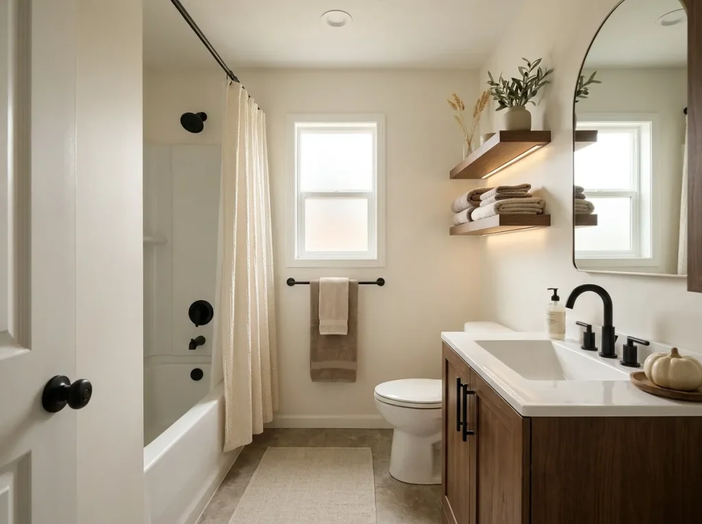 15 Neutral Fall Bathroom Decor Ideas for Mobile Homes