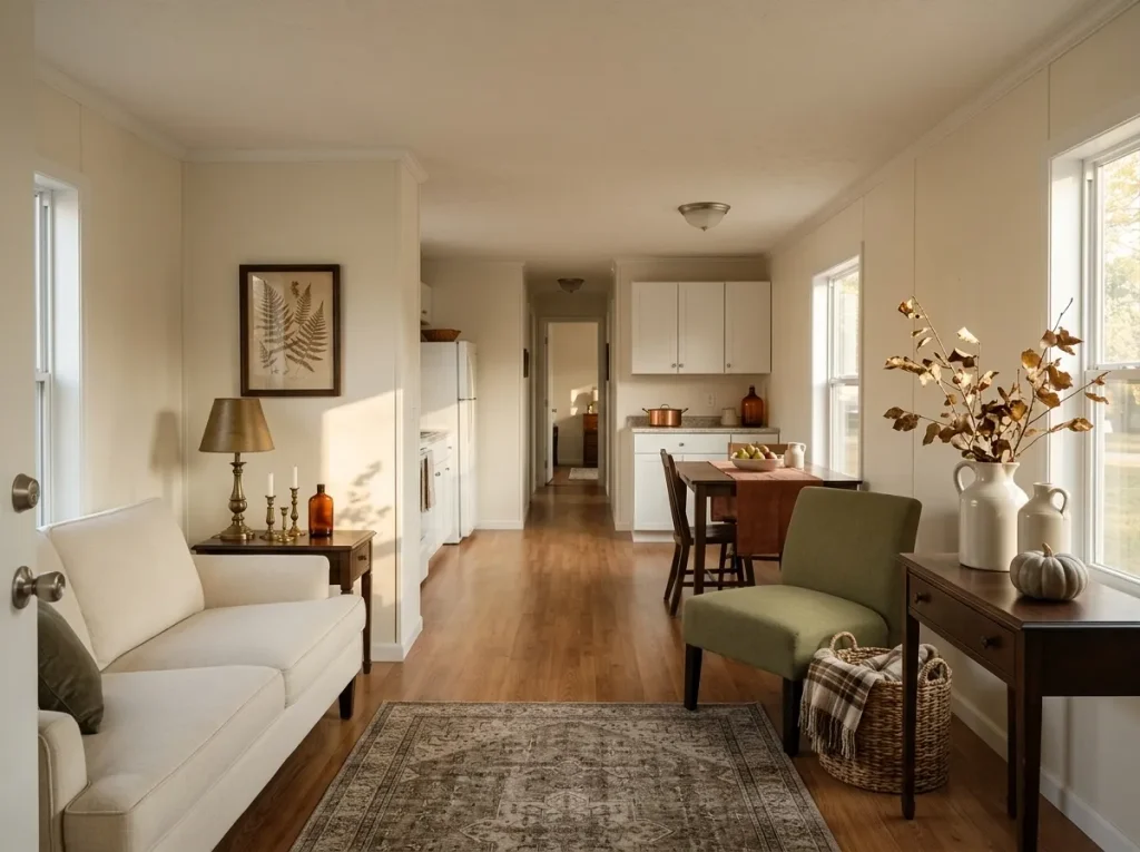19 Thrifted Fall Decor Ideas for Mobile Homes That Look Collected, Not Cheap