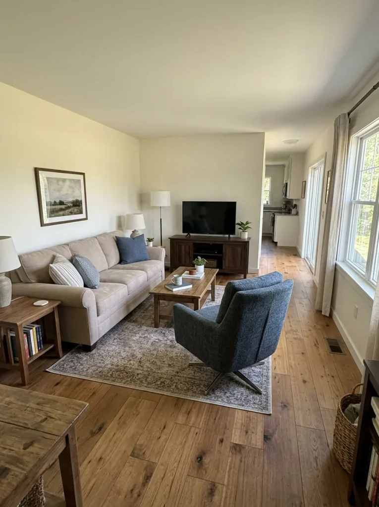 A swivel chair earns its footprint when one location needs to support two genuinely useful viewing directions.